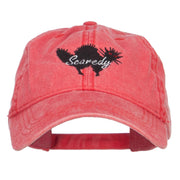 Scaredy Cat Embroidered Washed Cap