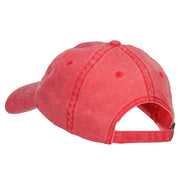 Scaredy Cat Embroidered Washed Cap