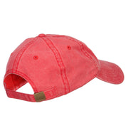 Scaredy Cat Embroidered Washed Cap