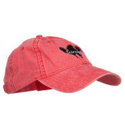 Scaredy Cat Embroidered Washed Cap