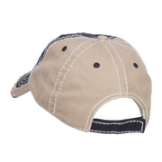 Kick Off Football Embroidered Frayed Bill Cap