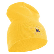 US Navy Retired Military Embroidered Heavyweight Classic Knit Short Beanie - Gold OSFM