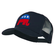 Republican Elephant USA Embroidered Mesh Back Cap