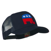 Republican Elephant USA Embroidered Mesh Back Cap