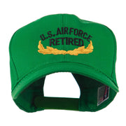 US Air Force Retired Emblem Embroidered Cap