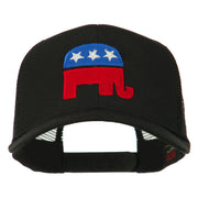 Republican Elephant USA Embroidered Mesh Back Cap