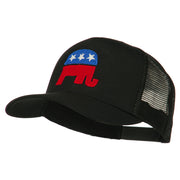 Republican Elephant USA Embroidered Mesh Back Cap