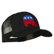 Republican Elephant USA Embroidered Mesh Back Cap