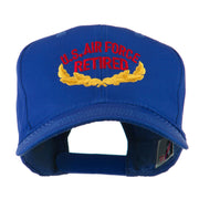 US Air Force Retired Emblem Embroidered Cap