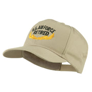 US Air Force Retired Emblem Embroidered Cap