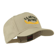 US Air Force Retired Emblem Embroidered Cap