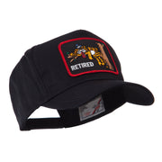 Retired Embroidered Military Patch Cap