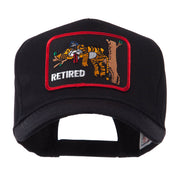 Retired Embroidered Military Patch Cap