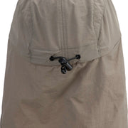 Walking The Dog Embroidered Men's UV 50+ Drawstring Flap Cap - Olive OSFM