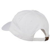 Checkered Racing Flag Embroidered Washed Cap