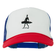 Surf Man Embroidered Foam Mesh Back Cap