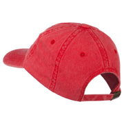 Checkered Racing Flag Embroidered Washed Cap