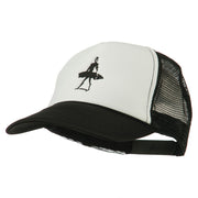 Surf Man Embroidered Foam Mesh Back Cap