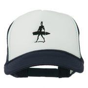 Surf Man Embroidered Foam Mesh Back Cap