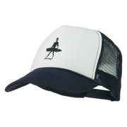 Surf Man Embroidered Foam Mesh Back Cap