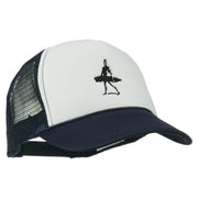 Surf Man Embroidered Foam Mesh Back Cap