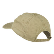 Checkered Racing Flag Embroidered Washed Cap