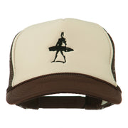 Surf Man Embroidered Foam Mesh Back Cap