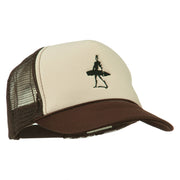 Surf Man Embroidered Foam Mesh Back Cap