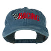 Racing Checkered Flag Embroidered Cap