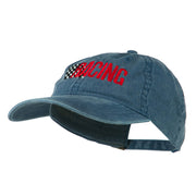 Racing Checkered Flag Embroidered Cap