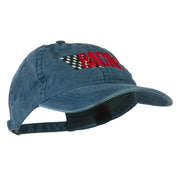 Racing Checkered Flag Embroidered Cap