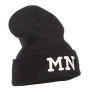 MN Minnesota State Embroidered Long Beanie