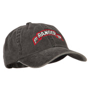 1st Ranger Bn Embroidered Washed Cotton Twill Cap