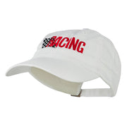 Racing Checkered Flag Embroidered Cap