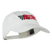 Racing Checkered Flag Embroidered Cap