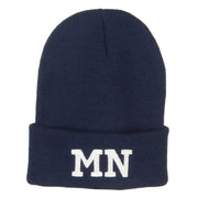 MN Minnesota State Embroidered Long Beanie