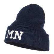 MN Minnesota State Embroidered Long Beanie