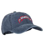 1st Ranger Bn Embroidered Washed Cotton Twill Cap