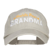 World's Best Grandma Embroidered Washed Cap