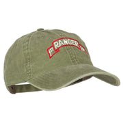 1st Ranger Bn Embroidered Washed Cotton Twill Cap