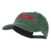 Racing Checkered Flag Embroidered Cap