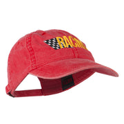 Racing Checkered Flag Embroidered Cap