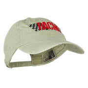 Racing Checkered Flag Embroidered Cap