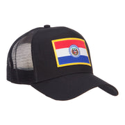 Missouri State Flag Patched Mesh Cap