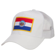 Missouri State Flag Patched Mesh Cap