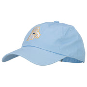 Rhode Island State Flag Map Embroidered Unstructured Washed Cap