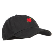 Heart with Arrow Embroidered Low Cap