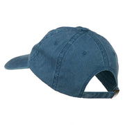 Rhode Island State Map Embroidered Washed Cotton Cap