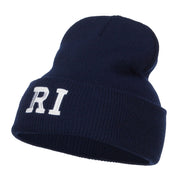 RI Rhode Island State Embroidered Long Beanie