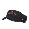 Number 1 Grandpa Embroidered Cotton Washed Visor